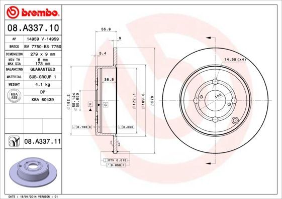 Brembo 08.A337.11