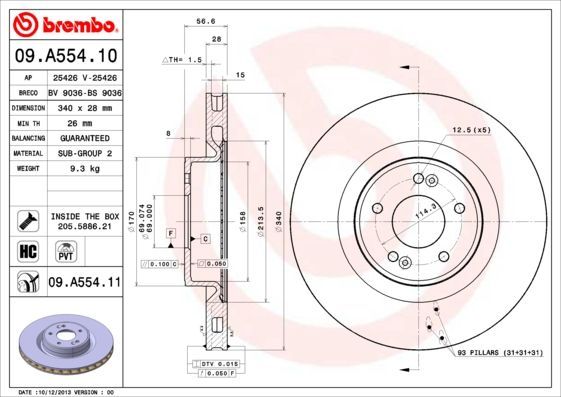 Brembo 09.A554.10