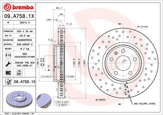 Brembo 09.A758.1X
