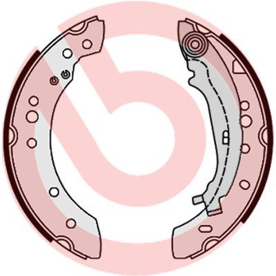 Brembo S 54 521 - Brzdové čeľuste -