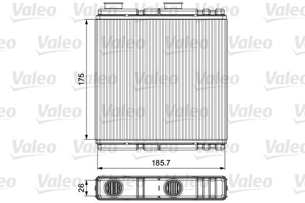 Valeo 811543 - Výmenník tepla vnútorného kúrenia -