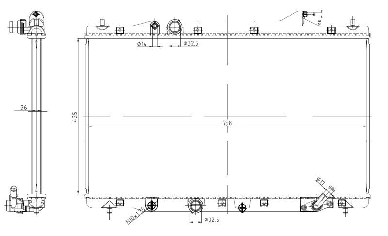NRF 550040 - Chladič vody -