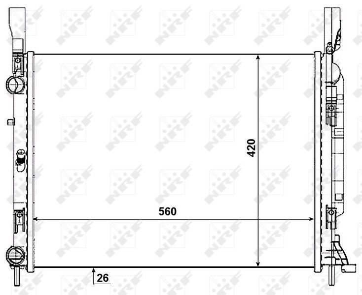 NRF 53004 - Chladič vody -