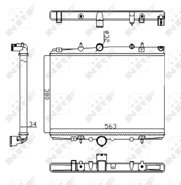 NRF 58303A - Chladič vody -