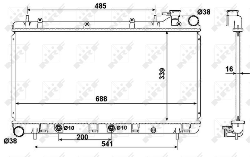 NRF 58372 - Chladič vody -