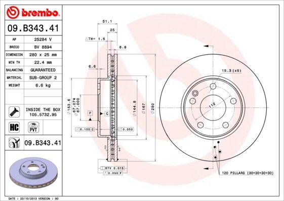Brembo 09.B343.41
