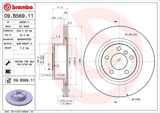 Brembo 09.B569.11