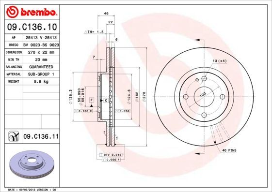 Brembo 09.C136.11