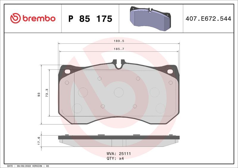 Brembo P 85 175