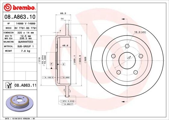 Brembo 08.A863.11