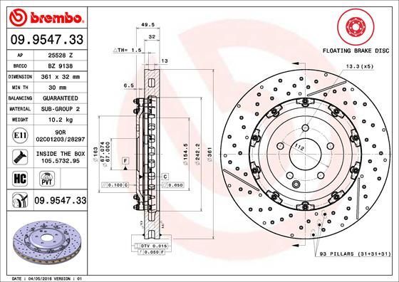 Brembo 09.9547.33