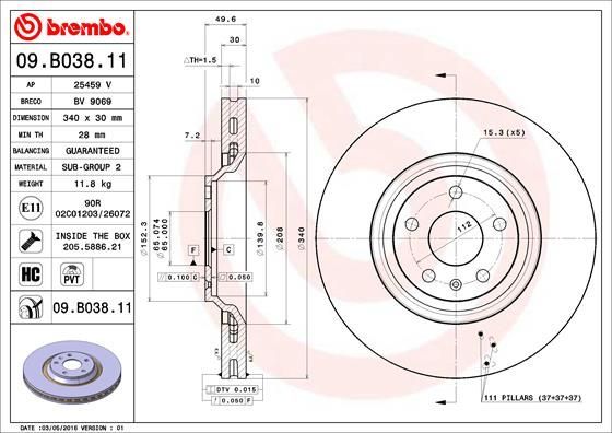 Brembo 09.B038.11