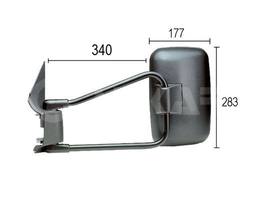 Alkar 9201963 - Spätné zrkadlo -