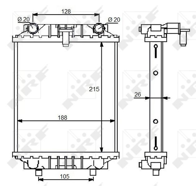 NRF 59125 - Chladič vody -