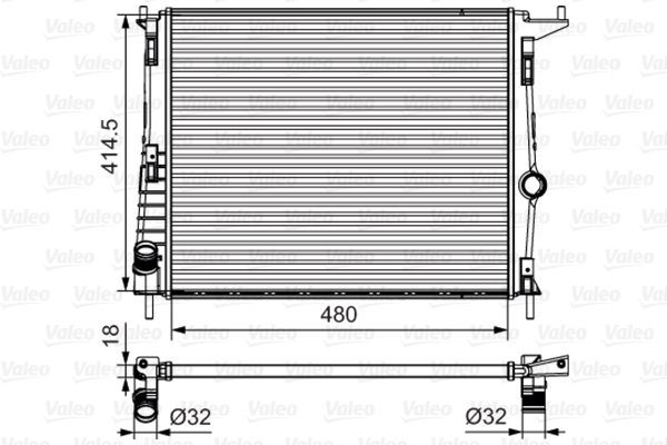 Valeo 700802 - Chladič vody -