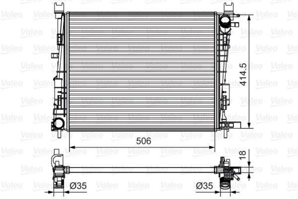 Valeo 735634 - Chladič vody -