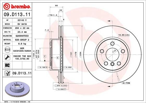 Brembo 09.D113.11