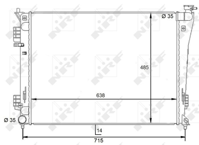 NRF 59092 - Chladič vody -