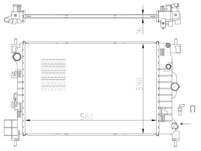 NRF 550003 - Chladič vody -