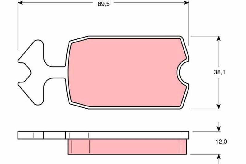 TRW GDB127 - Brzdové platničky -