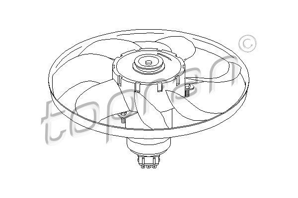 Topran 107 711 - Ventilátor motora -