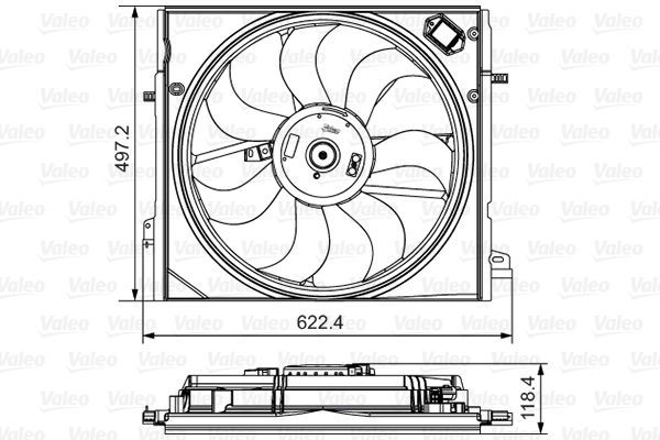Valeo 698582 - Ventilátor motora -