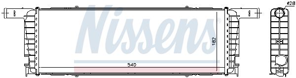Nissens 606434 - Chladič vody -
