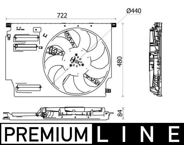 Mahle CFF 532 000P - Ventilátor motora -