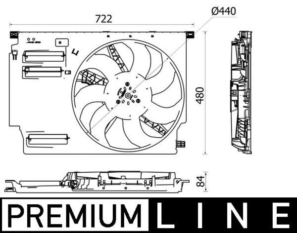 Mahle CFF 533 000P - Ventilátor motora -