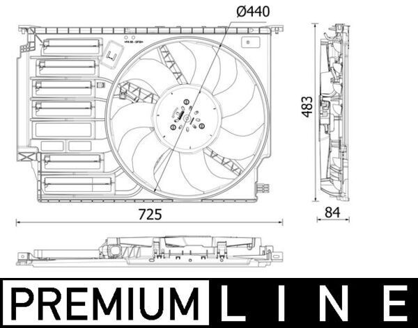 Mahle CFF 547 000P - Ventilátor motora -