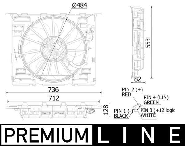 Mahle CFF 549 000P - Ventilátor motora -