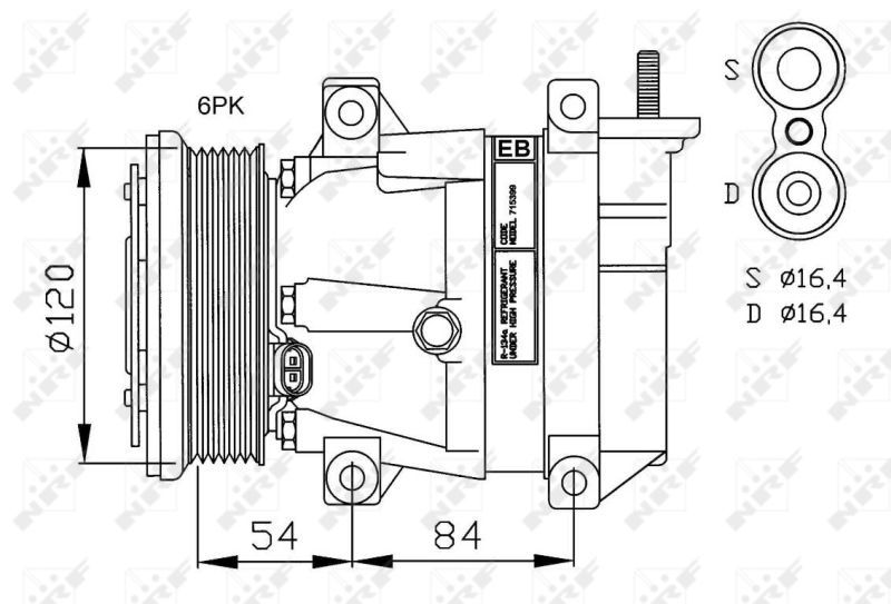NRF 32484G - Kompresor -