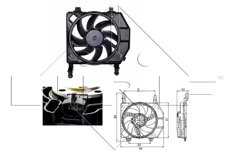 NRF 47261 - Ventilátor motora -