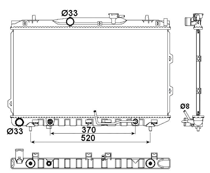 NRF 53162 - Chladič vody -