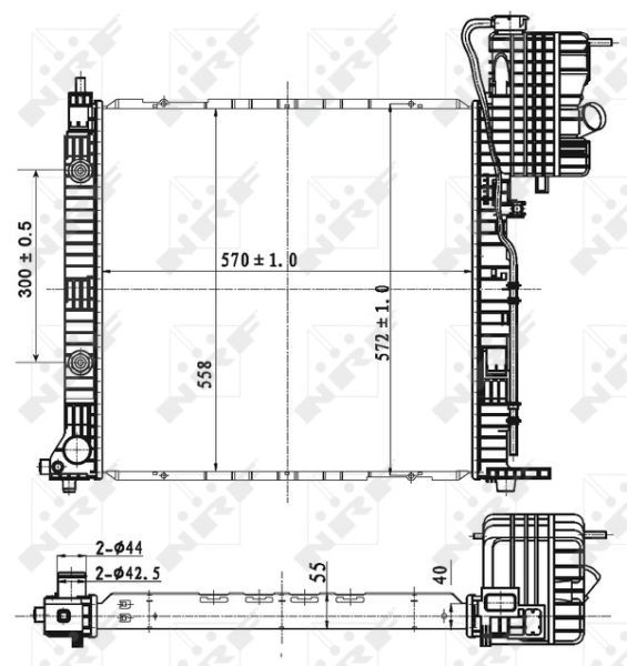 NRF 53177 - Chladič vody -