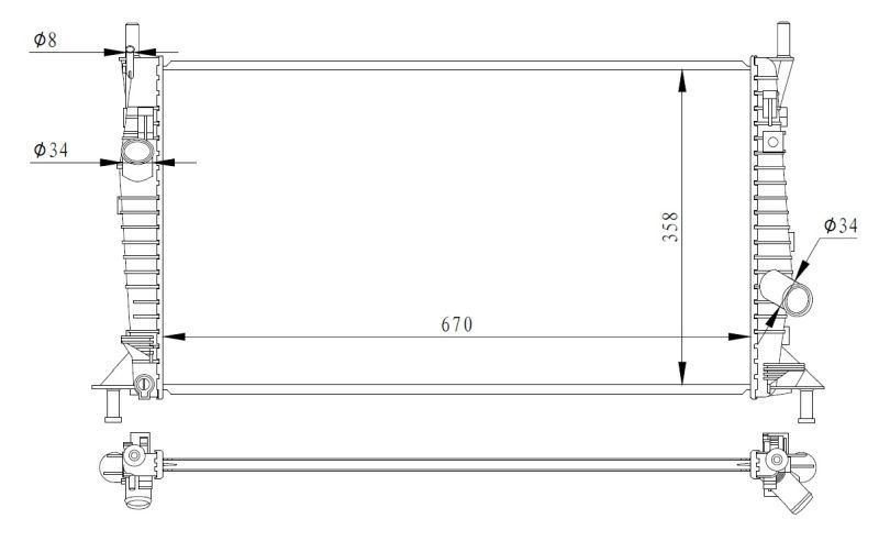 NRF 550014 - Chladič vody -