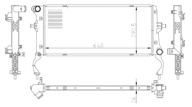 NRF 550034 - Chladič vody -