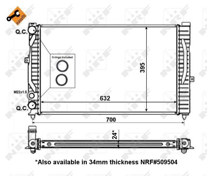 NRF 56127 - Chladič vody -