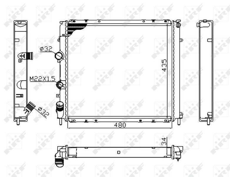 NRF 58075A - Chladič vody -