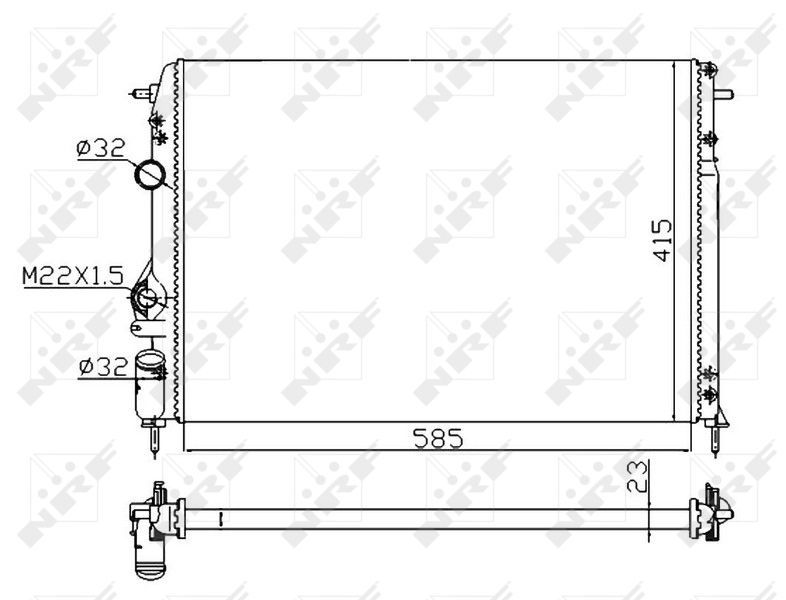 NRF 58175A - Chladič vody -