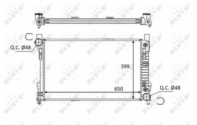 NRF 58390 - Chladič vody -