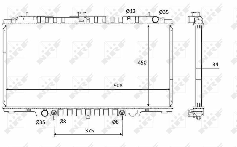 NRF 58548 - Chladič vody -