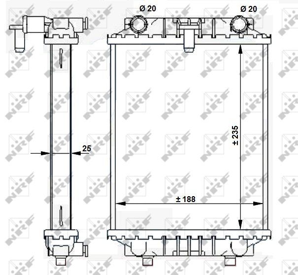 NRF 59183 - Chladič vody -