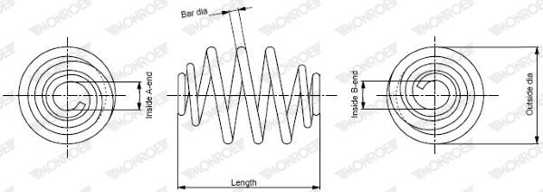 Monroe SP3631 - Pruženie -