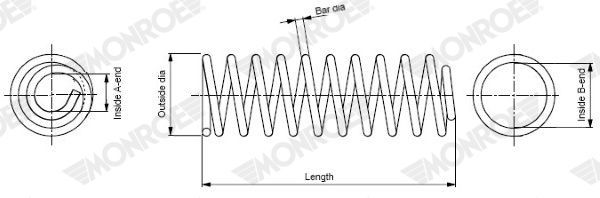 Monroe SP4085 - Pruženie -