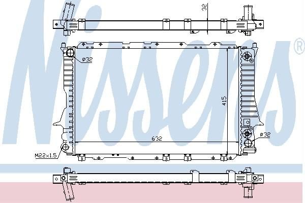 Nissens 60312 - Chladič vody -