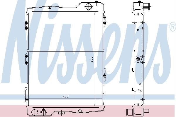 Nissens 60441 - Chladič vody -