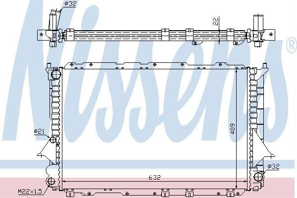 Nissens 60458A - Chladič vody -