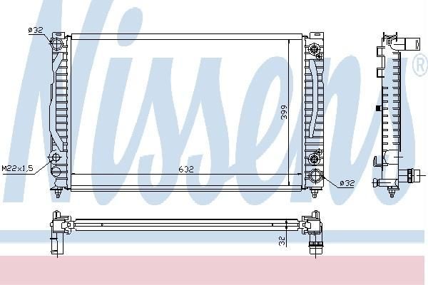 Nissens 60495A - Chladič vody -