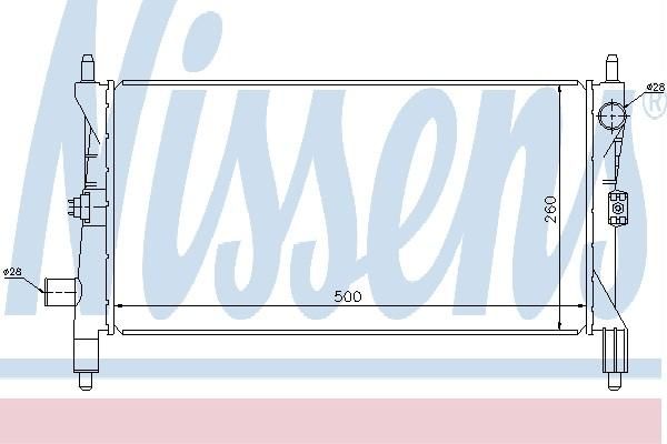 Nissens 60517 - Chladič vody -
